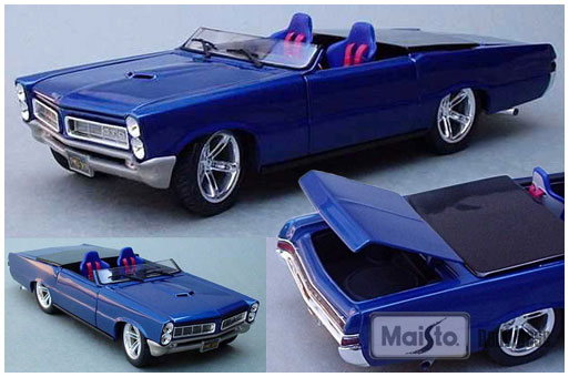It's a 118 scale Maisto 1965 Pontiac GTO The wheel openings were moved